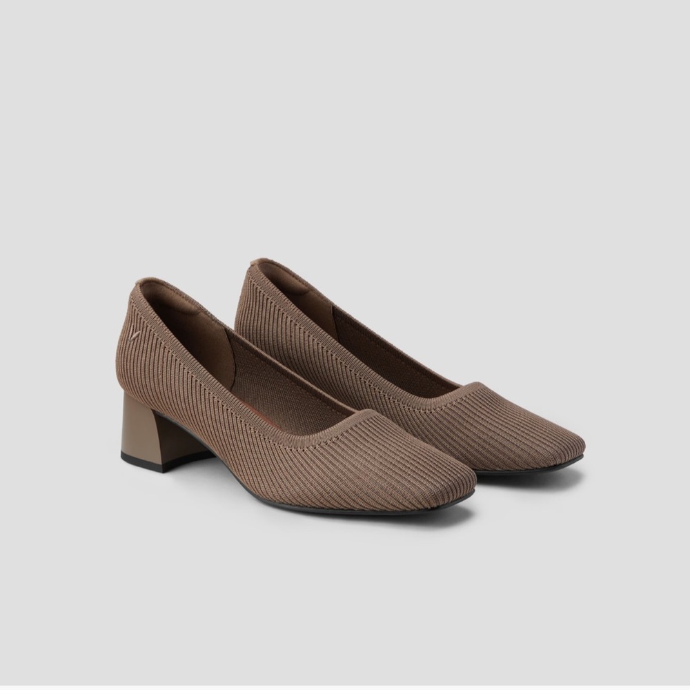 Vivaia Square-Toe Chunky Heels (Melody) in Expresso brown 41.5/10